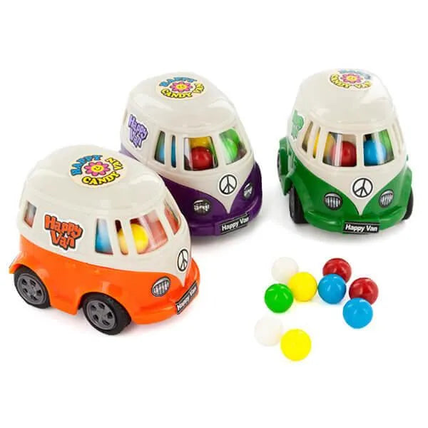 Happy Van Candy Filled Toy Vans: 12-Piece Box