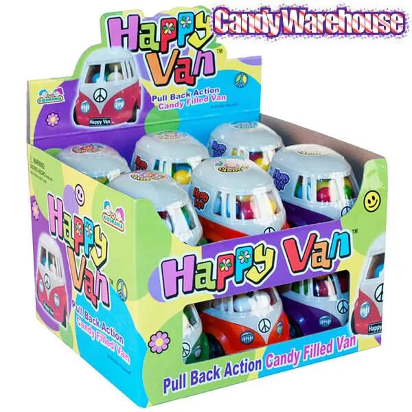 Happy Van Candy Filled Toy Vans: 12-Piece Box