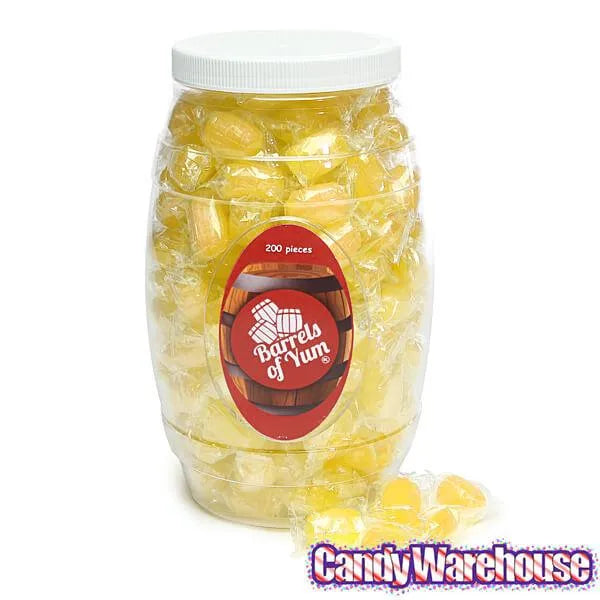 Hard Candy Barrels - Banana: 200-Piece Barrel Jar