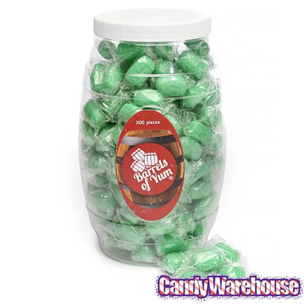 Hard Candy Barrels - Spearmint Leaves: 200-Piece Barrel Jar