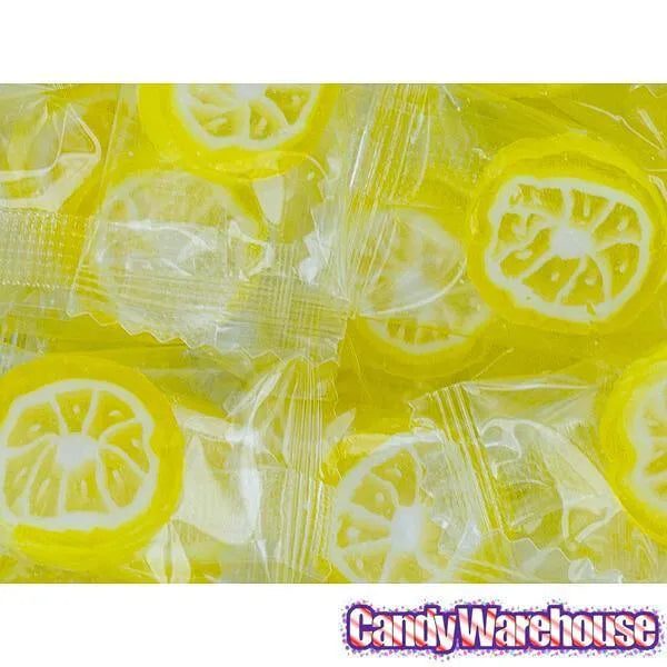 Hard Candy Fruit Slices - Lemon: 1KG Bag