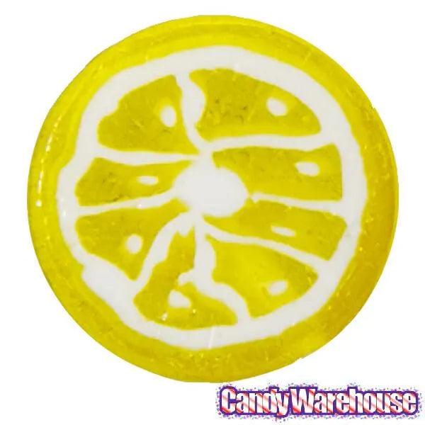 Hard Candy Fruit Slices - Lemon: 1KG Bag