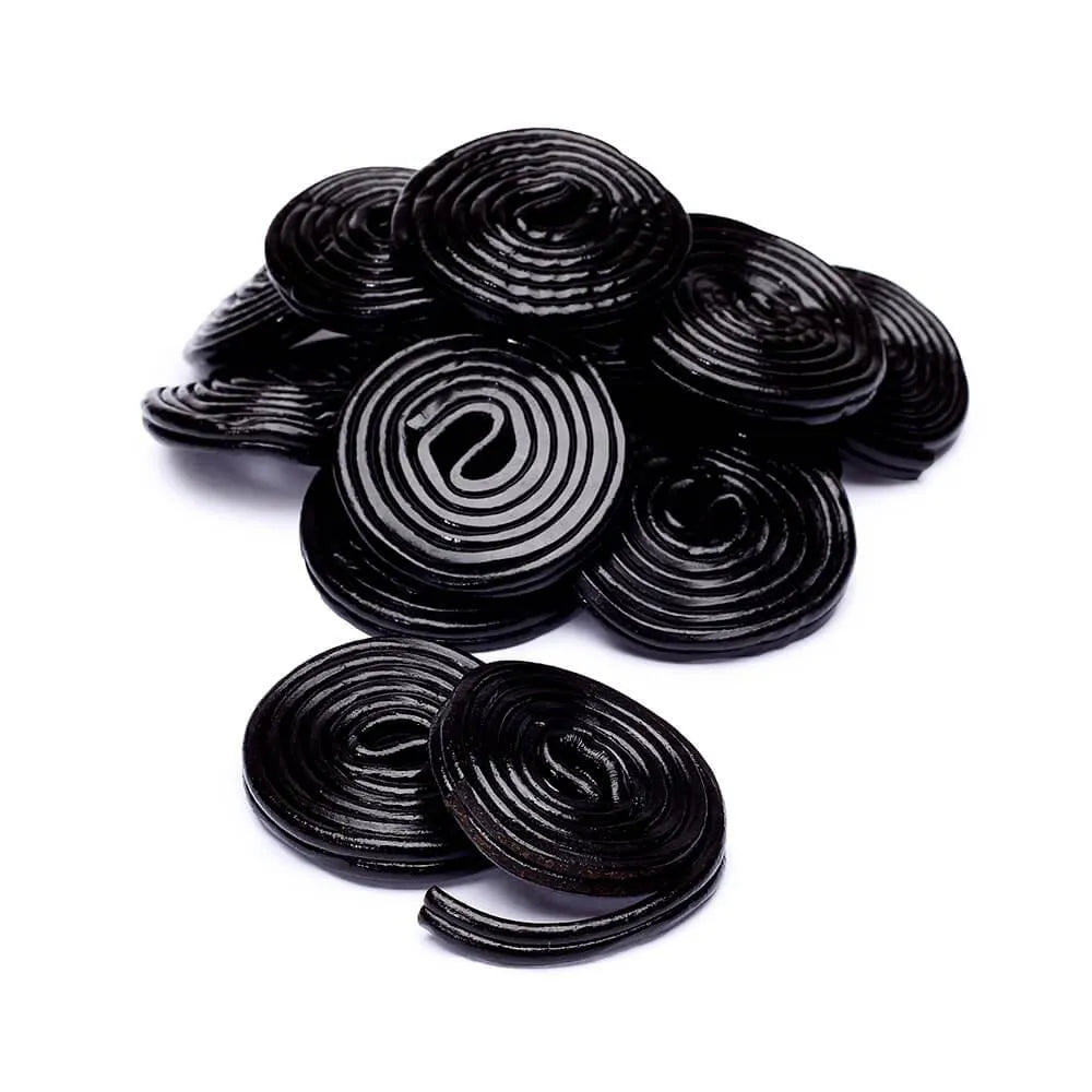 Haribo Black Licorice Wheels: 5LB Bag