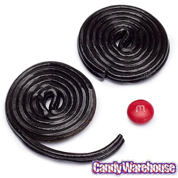 Haribo Black Licorice Wheels: 5LB Bag