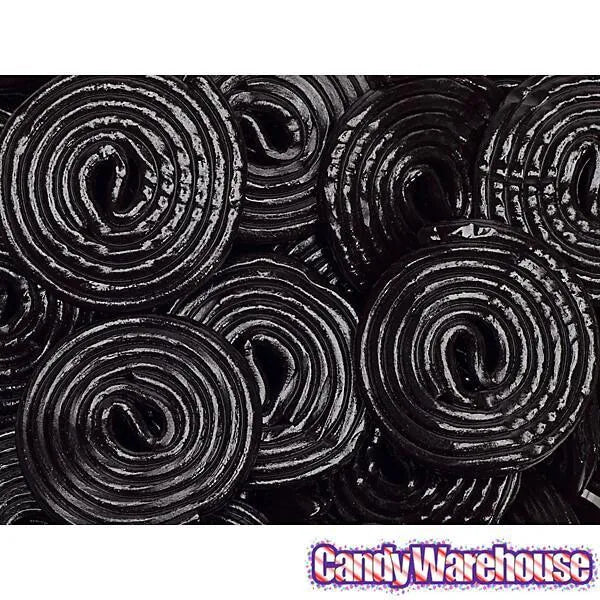 Haribo Black Licorice Wheels: 5LB Bag