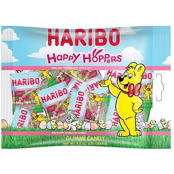 Haribo Bunnies and Carrots Gummy Easter Candy Fun Packs: 25-Piece Bag