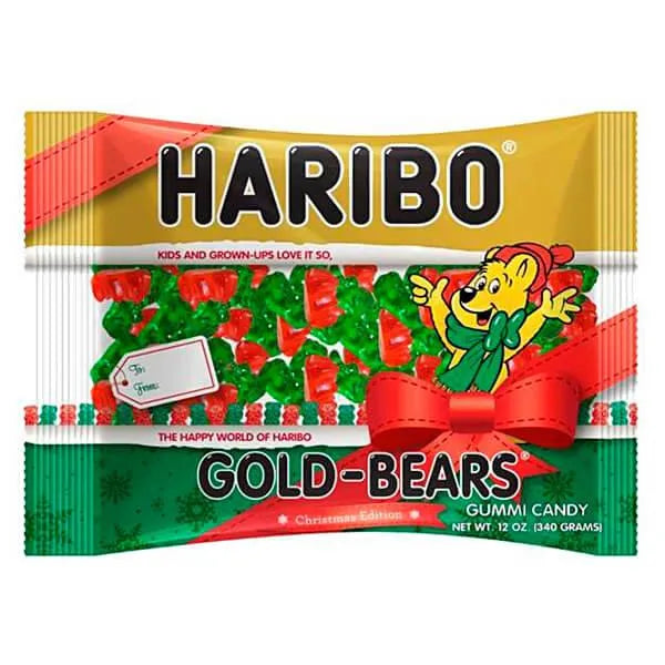 Haribo Christmas Gold-Bears Gummy Bears Candy: 12-Ounce Bag