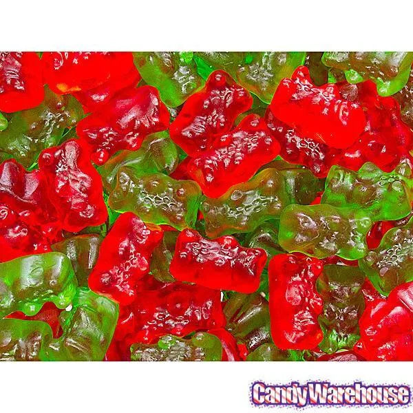 Haribo Christmas Gold-Bears Gummy Bears Candy: 3LB Box