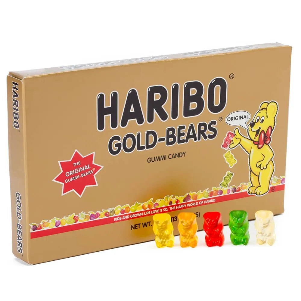 Haribo Gold-Bears Gummy Bears 3.4-Ounce Packs: 12-Piece Box