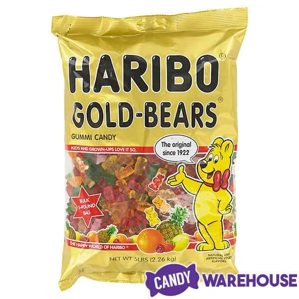 Haribo Gold-Bears Gummy Bears Candy: 5LB Bag