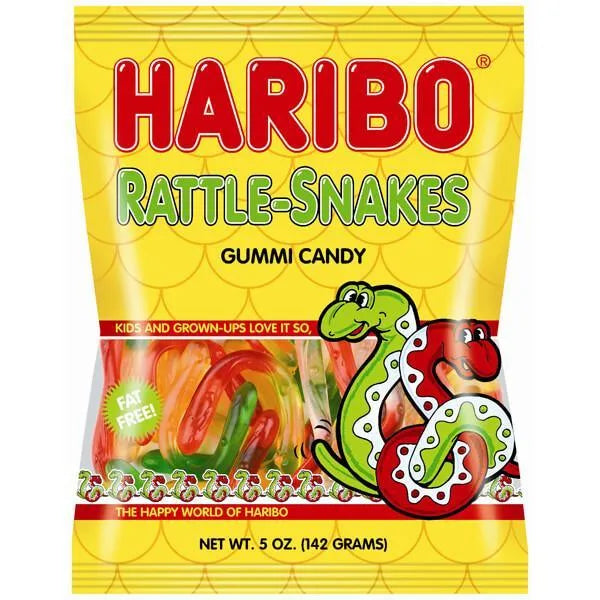 Haribo Gummi Rattle Snakes Candy: 3.75LB Box