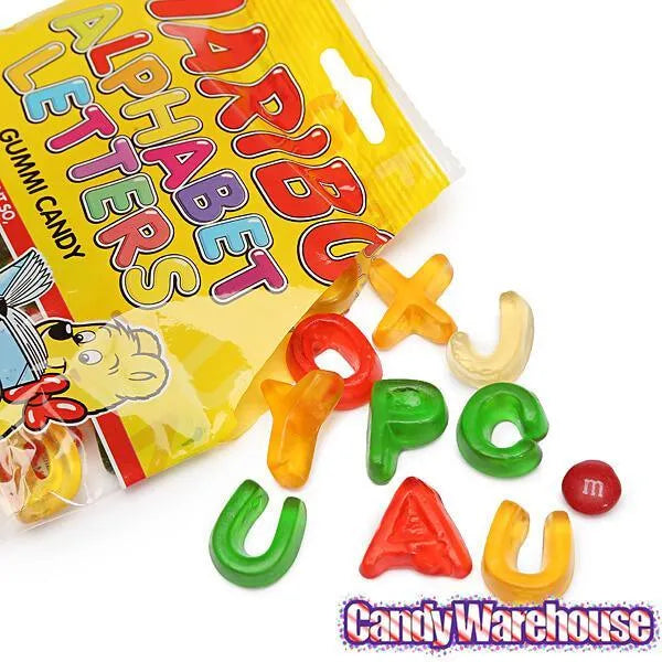 Haribo Gummy Alphabet Letters: 3.75LB Box