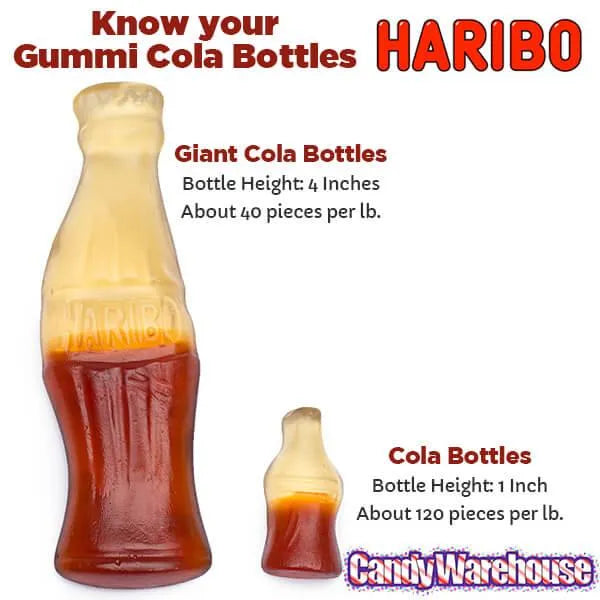 Haribo Gummy Cola Bottles Candy: 5LB Bag