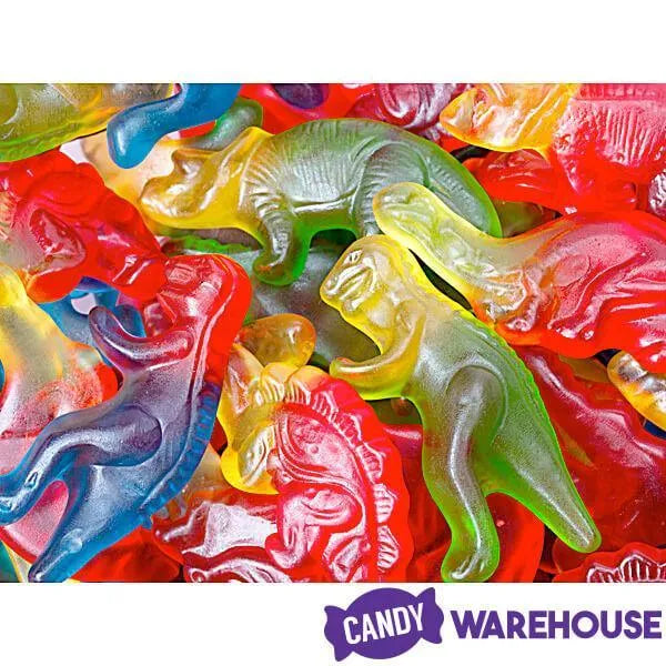 Haribo Gummy Dinosaurs Candy: 100-Piece Jar