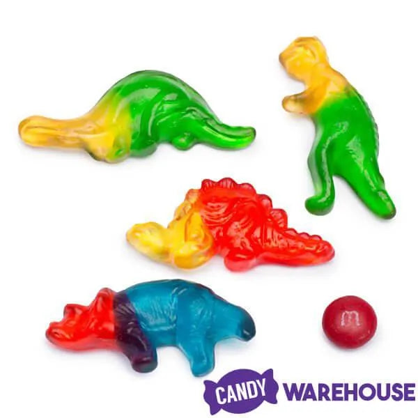 Haribo Gummy Dinosaurs Candy: 100-Piece Jar