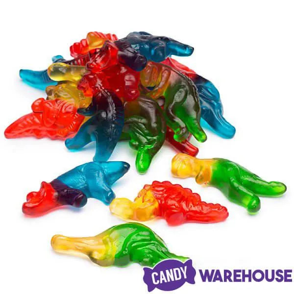 Haribo Gummy Dinosaurs Candy: 100-Piece Jar