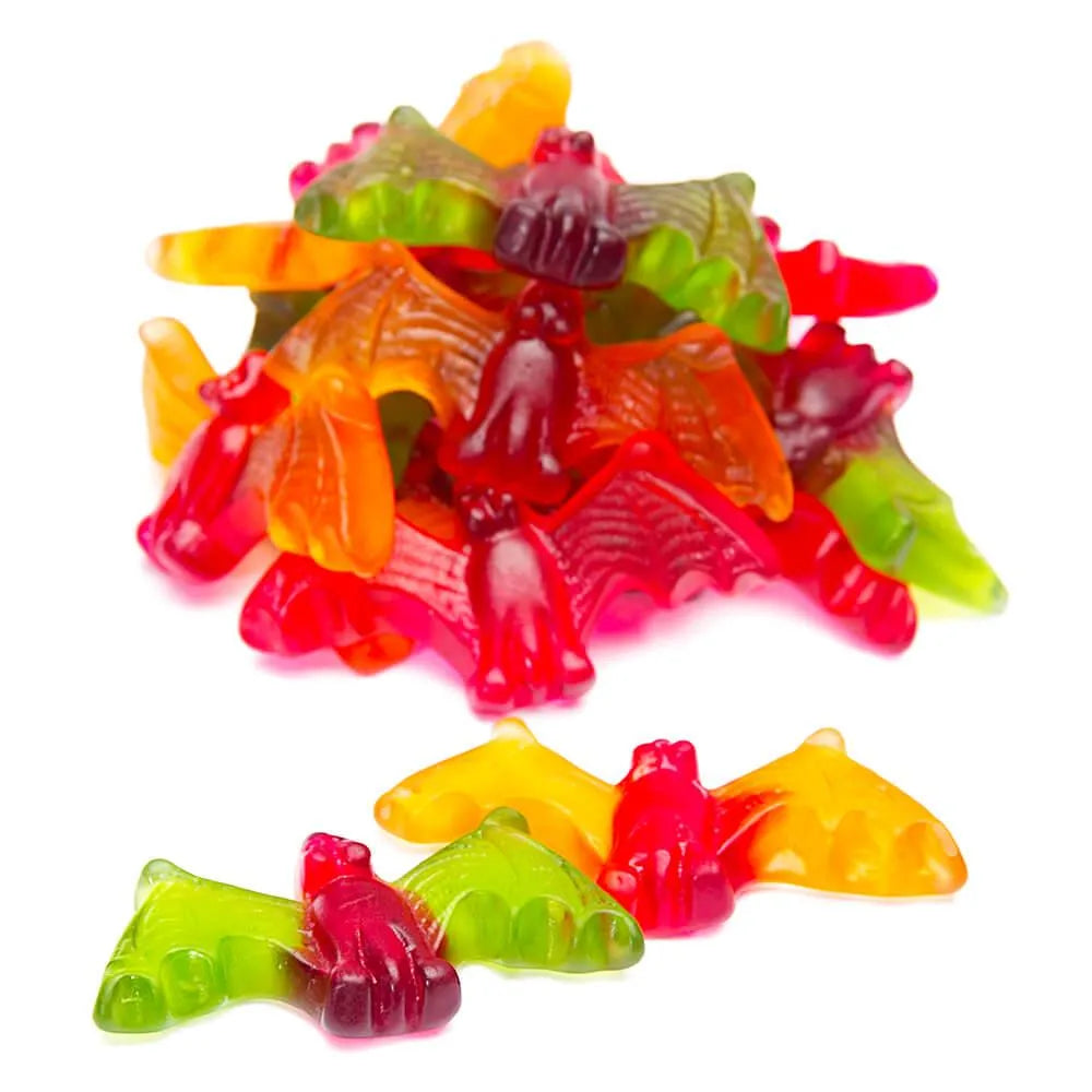 Haribo Halloween Sour Vampire Bats Gummy Candy: 3LB Box