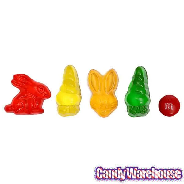 Haribo Happy Hoppers Bunnies and Carrots Gummy Candy: 3LB Box