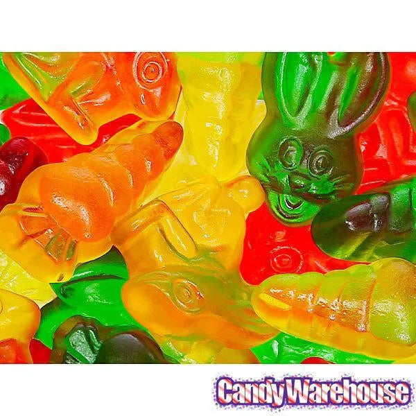 Haribo Happy Hoppers Bunnies and Carrots Gummy Candy: 3LB Box