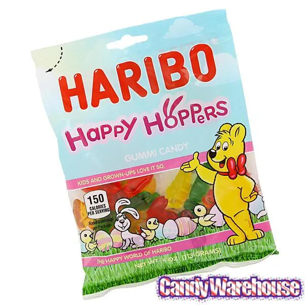 Haribo Happy Hoppers Bunnies and Carrots Gummy Candy: 3LB Box