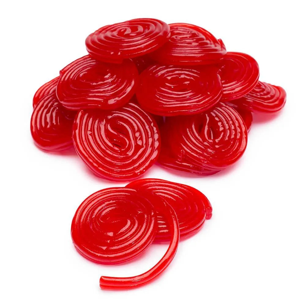 Haribo Red Licorice Wheels: 5LB Bag