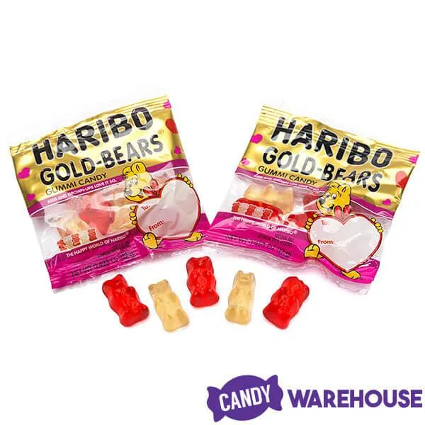 Haribo Valentine Gold-Bears Gummy Bears Candy Fun Packs: 40-Piece Bag