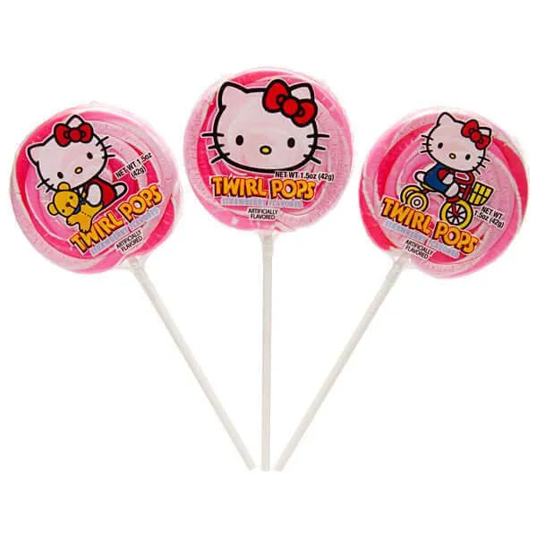 Hello Kitty Swirl 1.5-Ounce Twirl Pops: 24-Piece Display