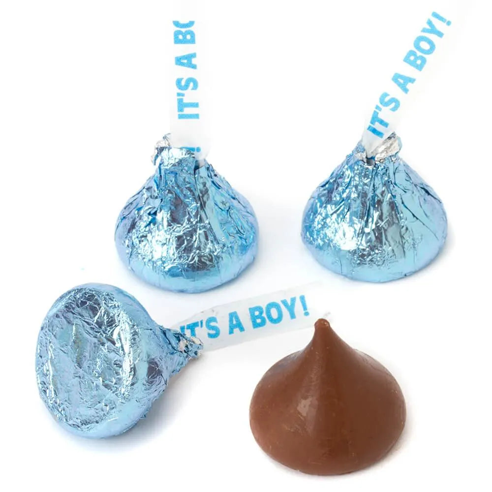 Hershey Kisses It's a Boy Blue Foiled Milk Chocolate Candy: 7-Ounce Bag