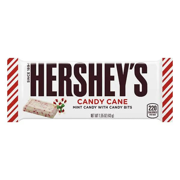 Hershey's Candy Cane 1.55-Ounce Candy Bars: 24-Piece Box