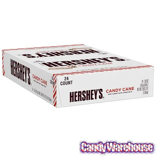 Hershey's Candy Cane 1.55-Ounce Candy Bars: 24-Piece Box