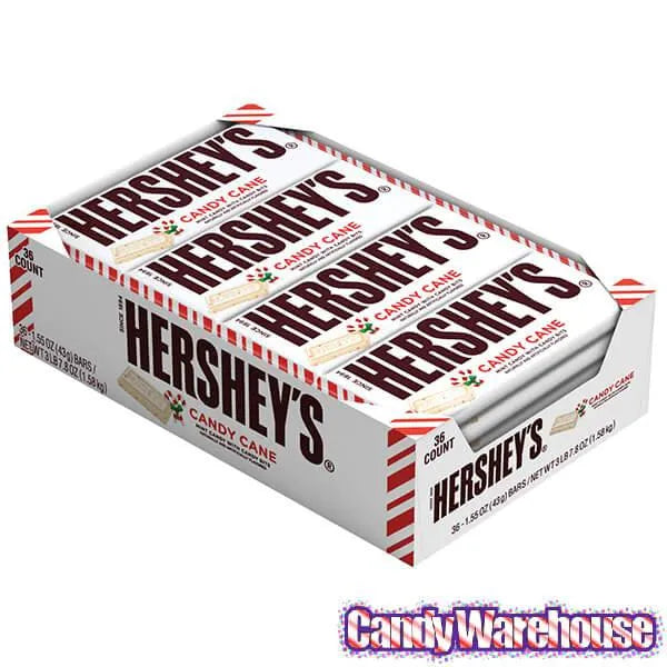 Hershey's Candy Cane 1.55-Ounce Candy Bars: 24-Piece Box