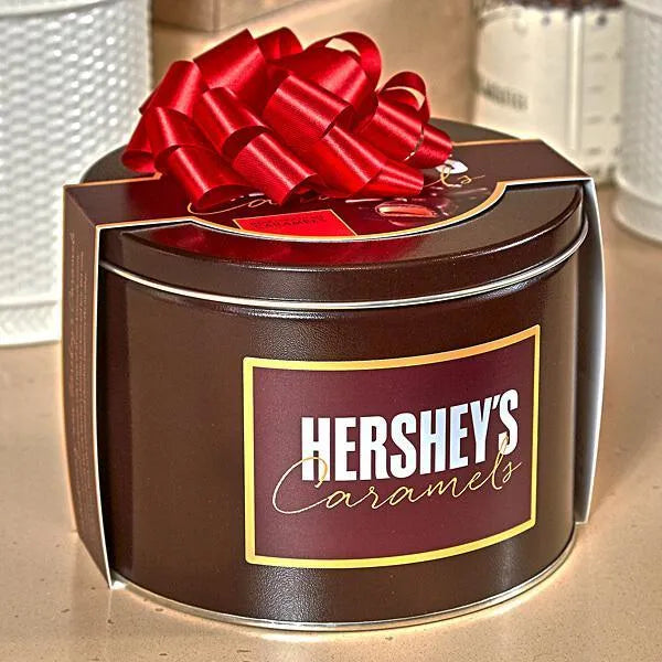 Hershey's Caramels - Milk and Dark Chocolate Caramel Candy: 2.5LB Gift Tin