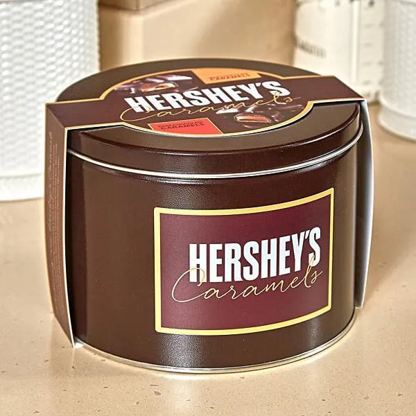 Hershey's Caramels - Milk and Dark Chocolate Caramel Candy: 2.5LB Gift Tin