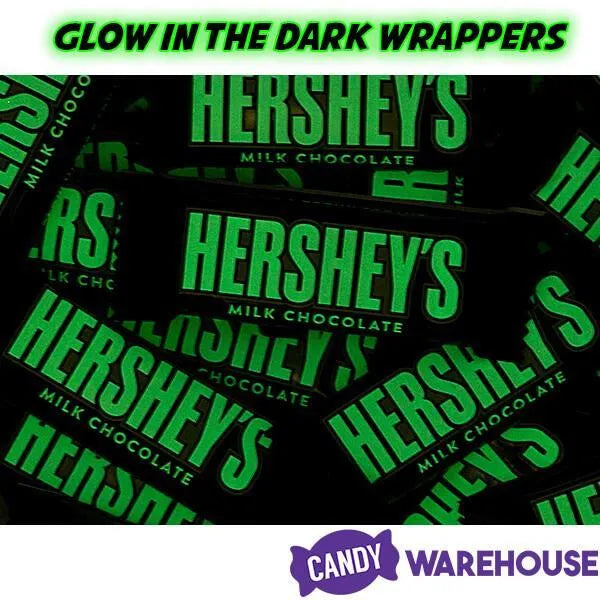 Hershey's Chocolate Glow in the Dark Snack Size Candy Bars: 9.45-Ounce Bag