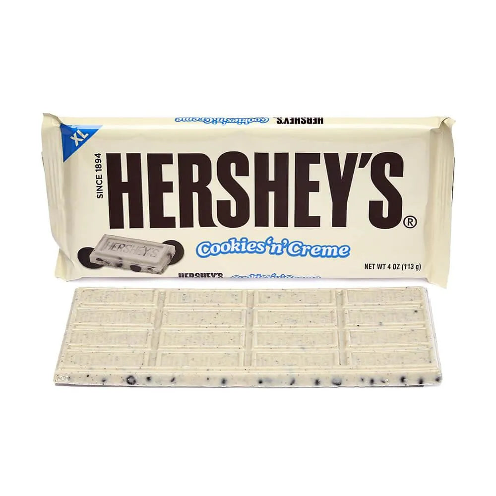 Hershey's Cookies n Creme 4-Ounce Jumbo Candy Bars: 12-Piece Box