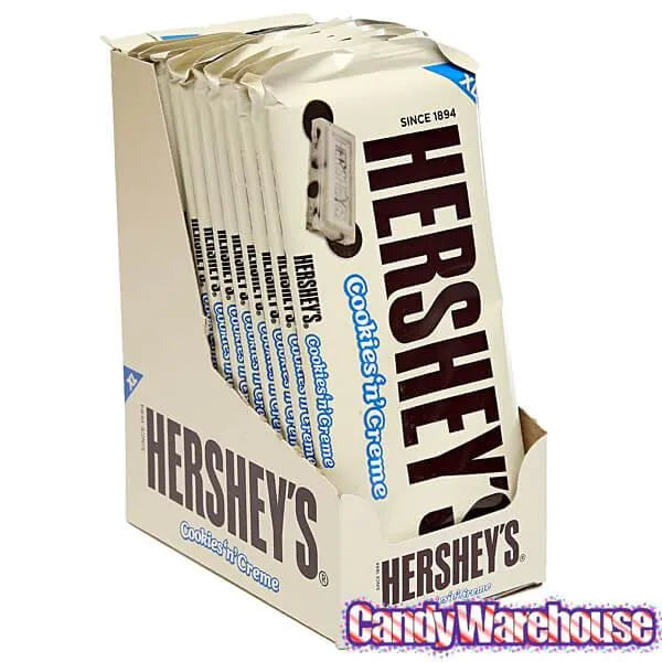 Hershey's Cookies n Creme 4-Ounce Jumbo Candy Bars: 12-Piece Box