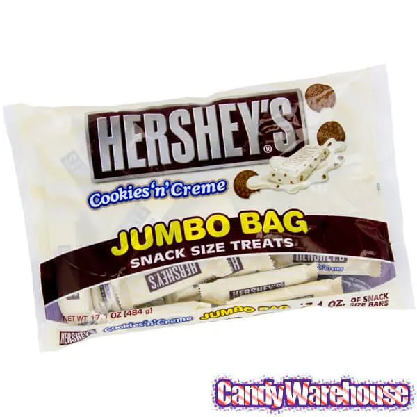 Hershey's Cookies n Creme Snack Size Candy Bars: 35-Piece Bag