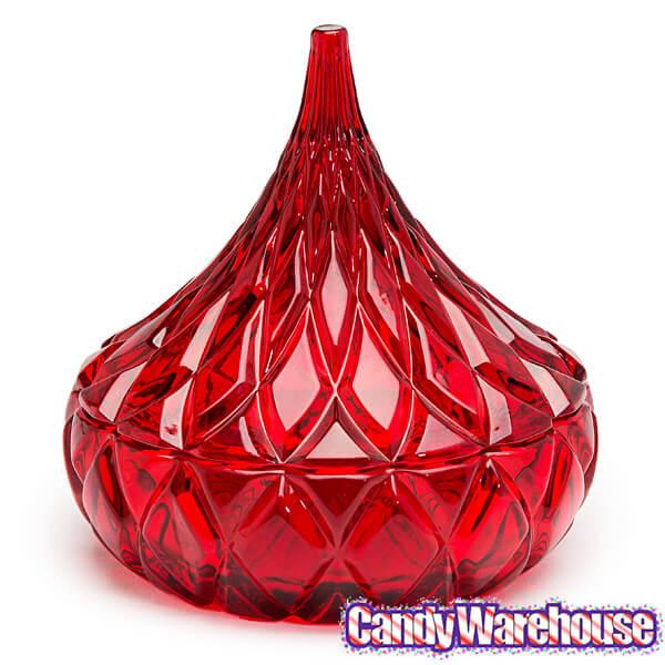 Hershey's Kiss Red Crystal Candy Dish