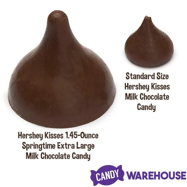 Hershey's Kisses 1.45-Ounce Springtime Extra Large Milk Chocolate Candy Packs: 12-Piece Box