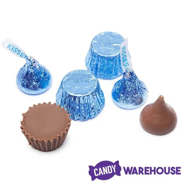 Hershey's Kisses and Reese's Peanut Butter Cups Miniatures Bulk Candy - Blue: 31-Ounce Bag