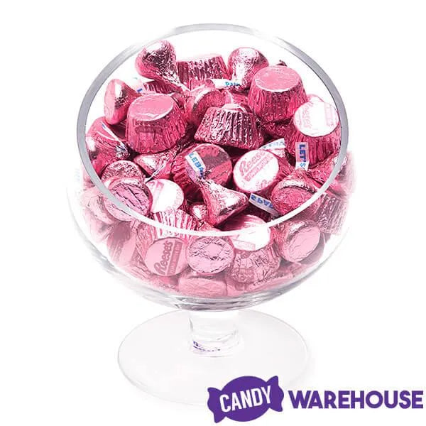 Hershey's Kisses and Reese's Peanut Butter Cups Miniatures Bulk Candy - Pink: 31-Ounce Bag