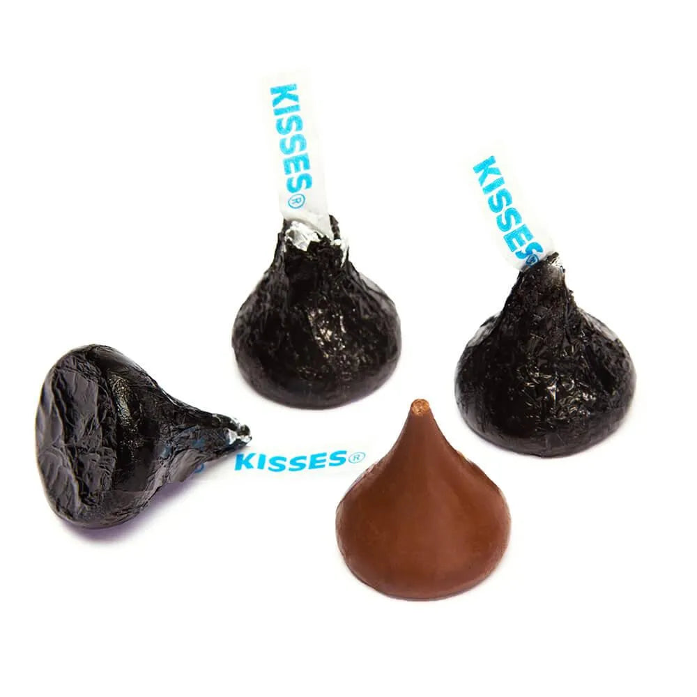 Hershey's Kisses Black Foiled Milk Chocolate Candy: 400-Piece Bag