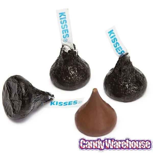 Hershey's Kisses Black Foiled Milk Chocolate Candy: 400-Piece Bag