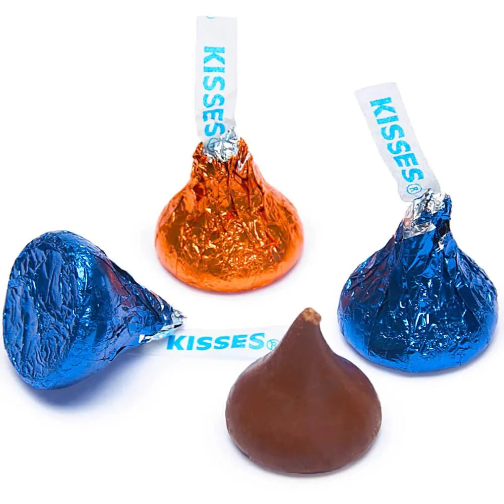 Hershey's Kisses Color Combo - Dark Blue and Orange: 800-Piece Box