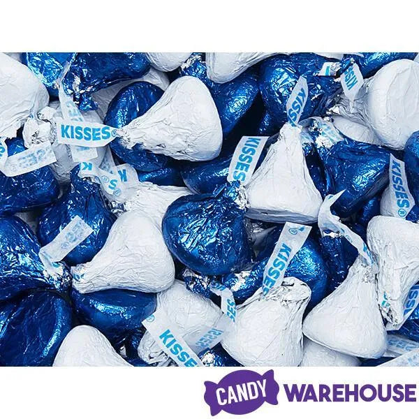 Hershey's Kisses Color Combo - Dark Blue and White: 800-Piece Box