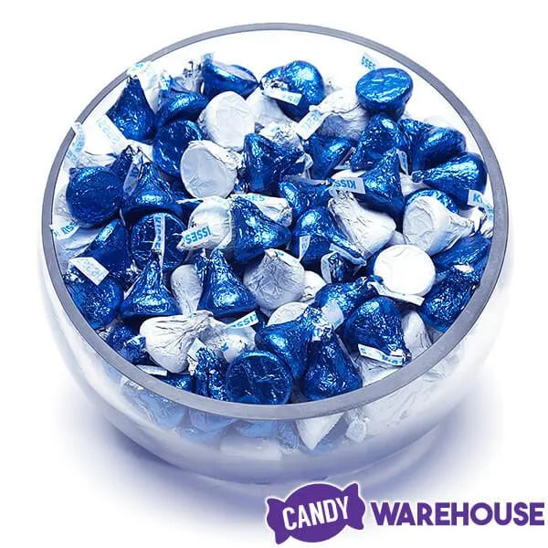 Hershey's Kisses Color Combo - Dark Blue and White: 800-Piece Box