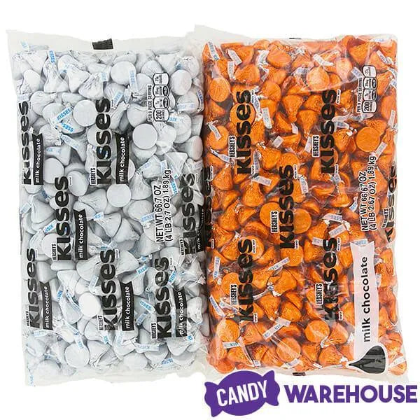 Hershey's Kisses Color Combo - Orange and White: 800-Piece Box