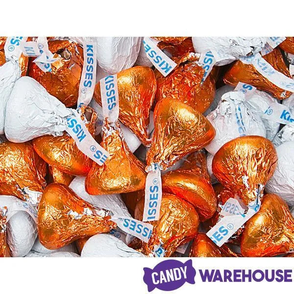 Hershey's Kisses Color Combo - Orange and White: 800-Piece Box