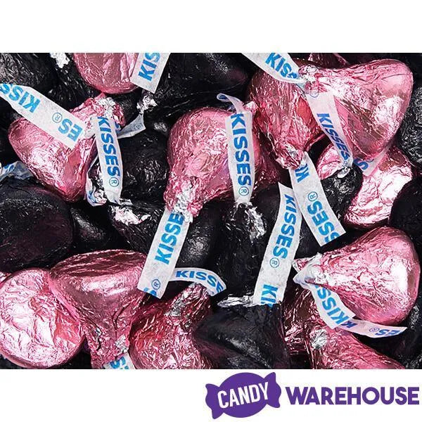 Hershey's Kisses Color Combo - Pink and Black: 800-Piece Box