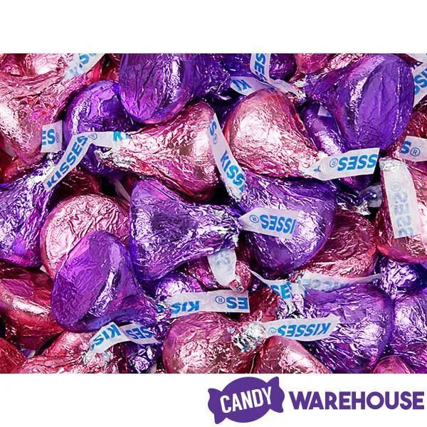 Hershey's Kisses Color Combo - Pink and Purple: 800-Piece Box